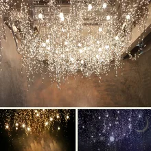 4 м 96 SMD светодиодный фонарь для занавесок в форме волн, Праздничный Рождественский Свадебный декор с заглушкой 110-220 В
