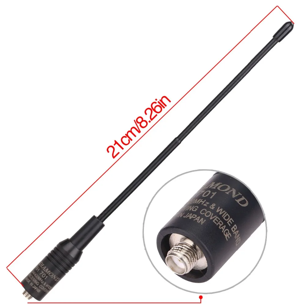 Diamond RH 701 SMA Женская Двухдиапазонная VHF/UHF 144/430 МГц антенна для раций Baofeng UV5R UV82 BF888S GT3