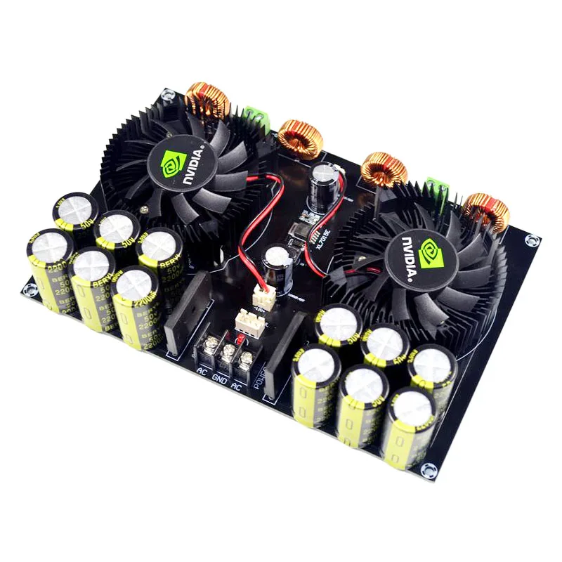 AC20 ~ 26V Высокая Мощность Плата усилителя TDA8954 420W + 2 0 класса D Цифровой с охлаждающим