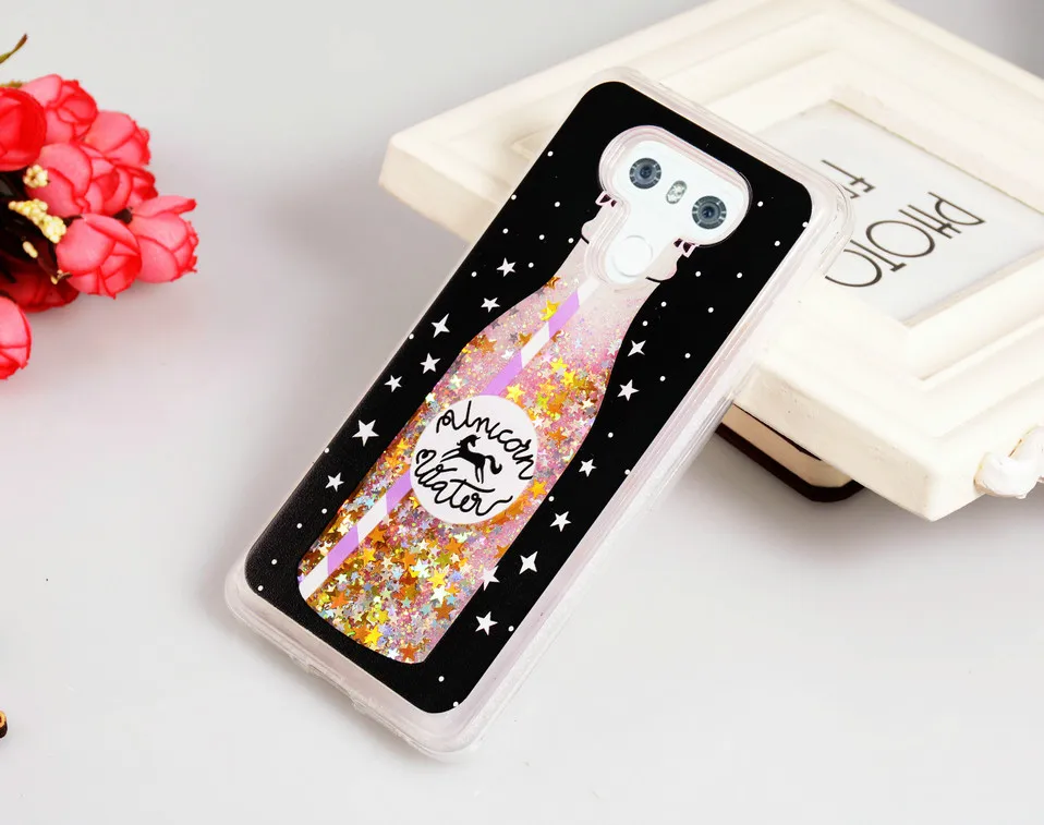 ICOQUE G6 Cases For LG G6 Cover Glitter Quicksand Liquid Silicone Cute Fundas G6 Case For LG G6 Case Cover (5)