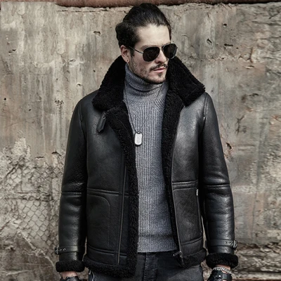 faux shearling jacket for men