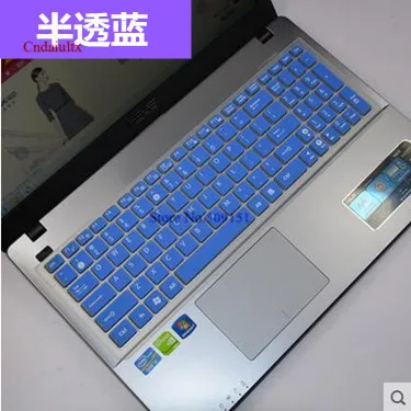 15,6 дюймовый ноутбук клавиатура Prorector Крышка для Asus k555L A555L A555 A550L F555L X555S X555L X550C R550V notobook чехол для клавиатуры - Цвет: Blue