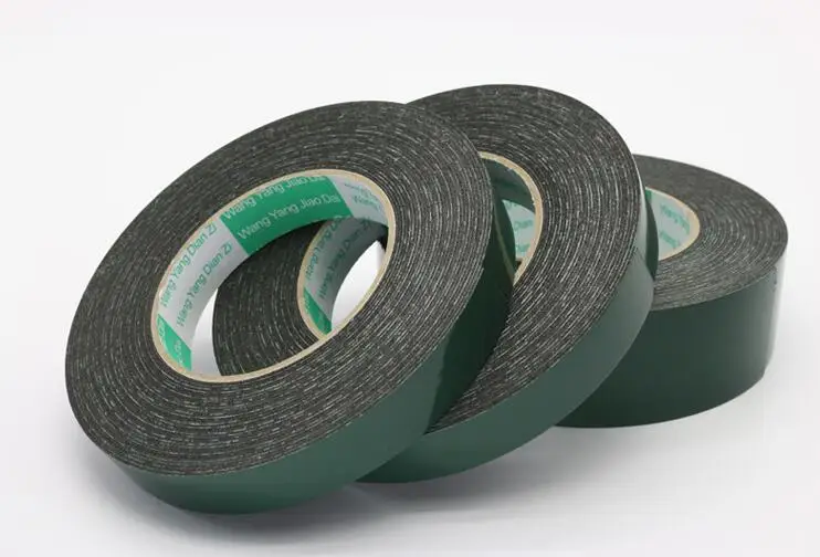 green film black foam PE sponge double-sided tape 2