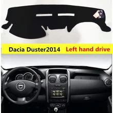 TAIJS Left hand drive car dashboard mat cover for Dacia Duster 2014-2017 Sport style Auto dashboard rug for Dacia Duster 14-17