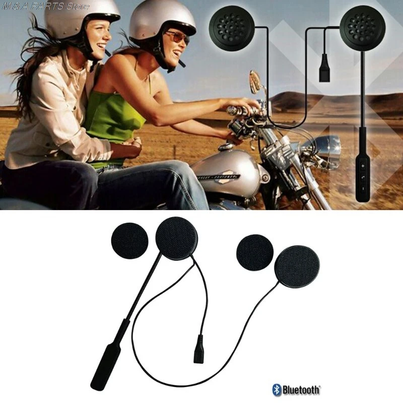 Беспроводной Мотор шлем Bluetooth гарнитура мотоциклетный наушники двойной стерео