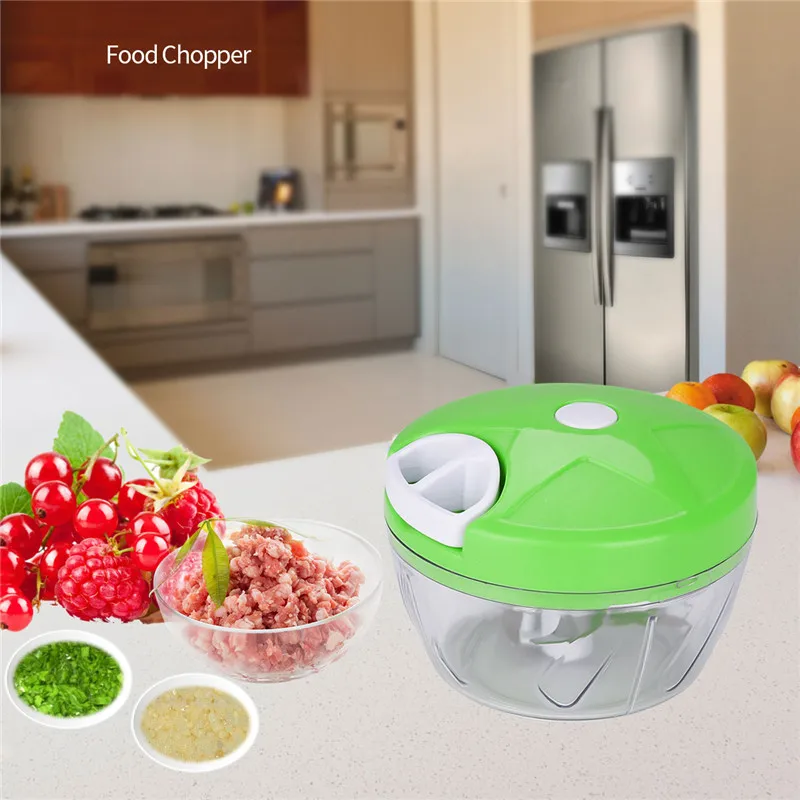 

Vegetable Fruit Garlic Chopper Hand Pull Food Chopper Onion Nuts Grinder Kitchen Food Processor Portable Mincer Meat Cutter Tool
