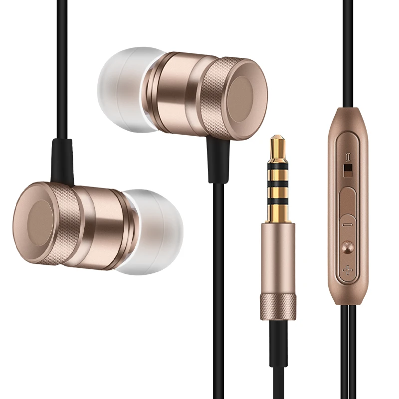 

2016 New Metal Headphone Super Bass With Mic Volume Control Earphone For Samsung Giorgio Armani Galaxy S I9010 Earbuds Headsets