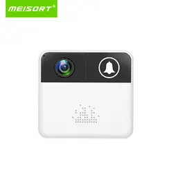 Meisort видео звонок ip Wi-Fi Беспроводной Камера 720 P 1.0mp Wi-Fi Главная дверной звонок Камера обзора 140 градусов батарейки АА 32 г карты