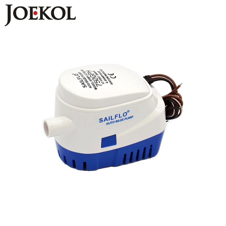 12V 3.8A 750GPH Automatic Bilge Pump,Submersible Boat Water Pump,Electric Pump