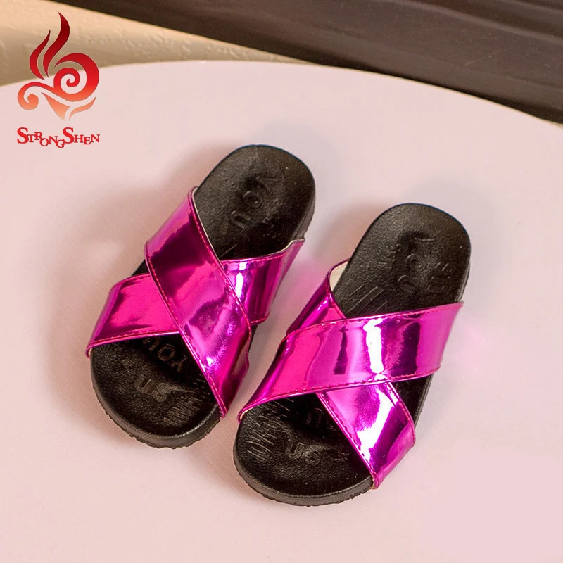 

2016 summer children slides fashion casual girls boys shoes slides summer beach breathable shoes