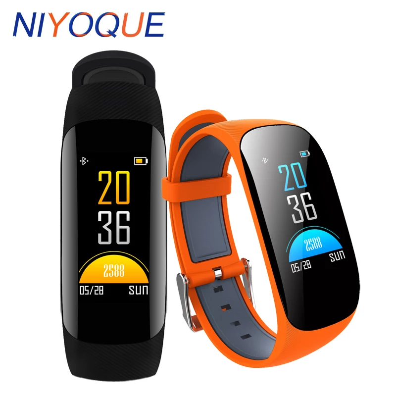 

NIYOQUE Z17C Smart Wristband Color Screen Waterproof Smart Bracelet Heart Rate Pedometer GPS Fitness Tracker Bluetooth Band