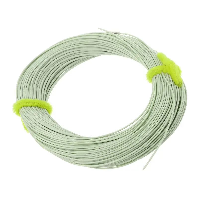 Fruit Green-7F Нахлыстом линии литье WF возможностью погружения на глубину до 30 м плавающий снаряжение для наружных работ весов красочные 4 цвета 4/5/6/7wt аксессуары профессиональных линий - Цвет: Fruit Green-7F