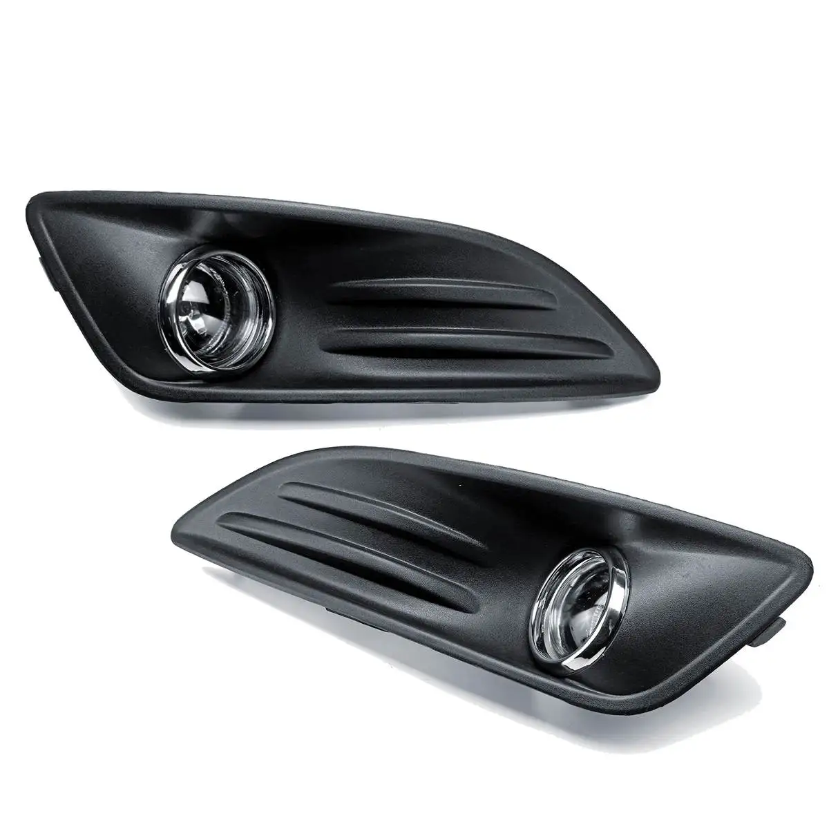1 комплект 12 В H8 автомобильный противотуманный свет и крышка Гриль комплект для Ford Fiesta 2013- передний бампер противотуманная фара Drl дальнего света Выключатель проводки