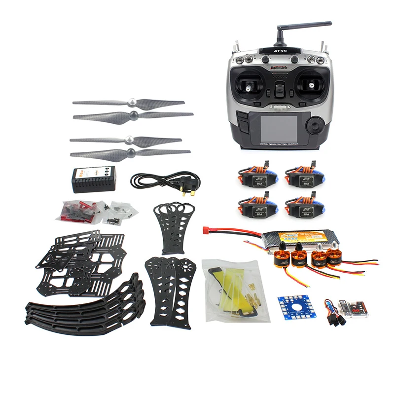 

DIY RC Drone Quadrocopter RTF X4M360L 360MM Frame Kit QQ Super AT9S Transmitter TX Remote Controller with Brushless motor ESC