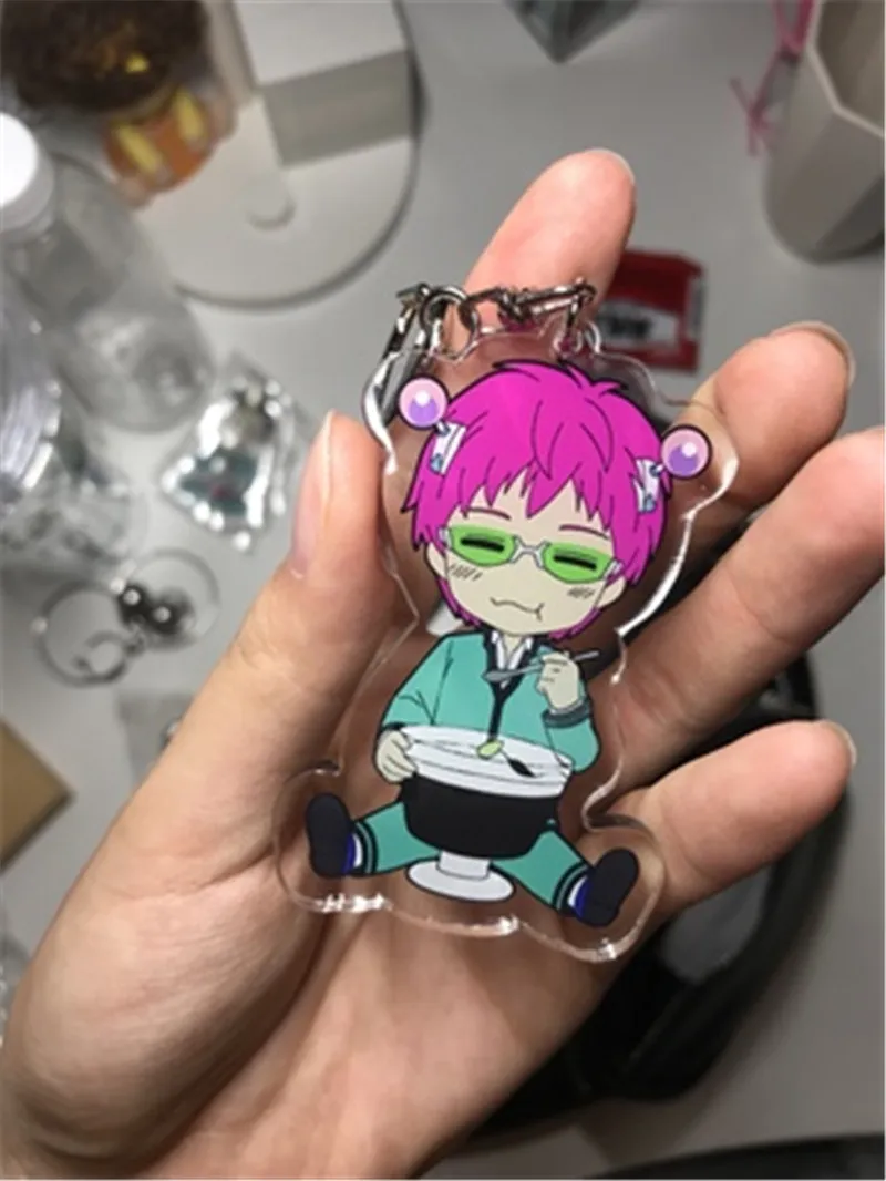 Аниме мультфильм Saiki Kusuo no Nan Saiki Kusuo Kaitou Syun акриловый брелок для ключей подарок Хэллоуин косплей брелок кулон