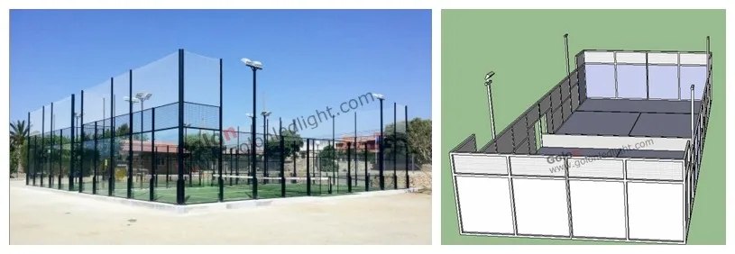 padel tennis court light