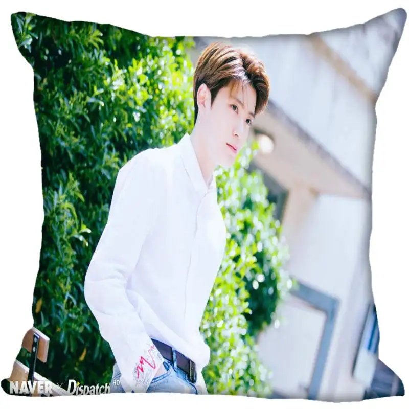 Пользовательские Kpop NCT JaeHyun Печатных Квадратных шелковые наволочки 40x40 см, 35x35 см одна сторона атласная наволочка индивидуальный логотип - Цвет: 11