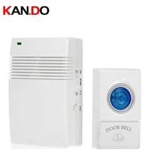 V005A Кольцо Дверной звонок с приемник-1 шт.) ж/батарея 23A 12 V приемо-мощность батареи AA беспроводной дверной звонок колокольчика двери кольцо