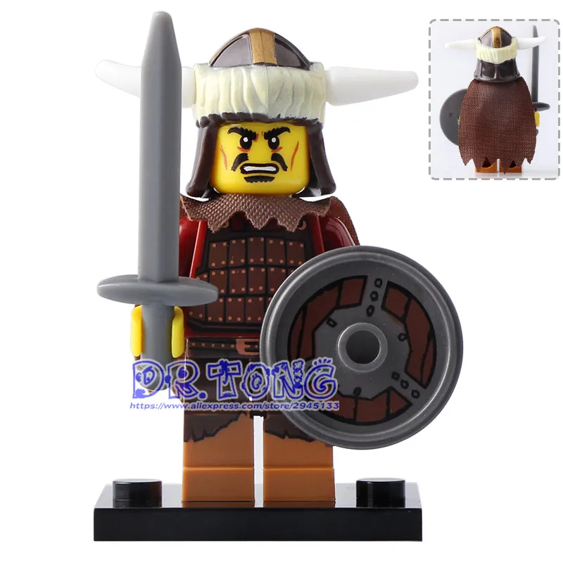 DR TONG Single Sale XH638 Hun Warrior Building Block Evil Knight Chief Athena Ares Super Heores