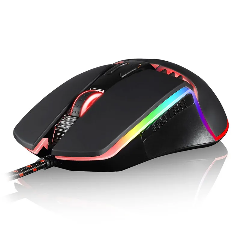 Gaming Mouse 5000DPI 7 Buttons Breathing LED Optical Wired Gaming Mouse