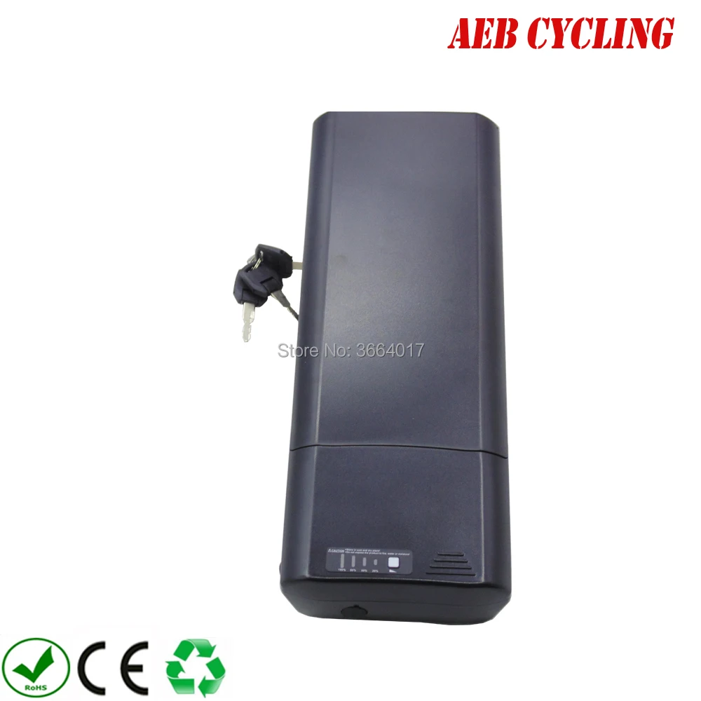 Order Price of  China electric bicycle Lithium ion 18650 battery pack 36V 13.6Ah SL rear rack battery for city bike