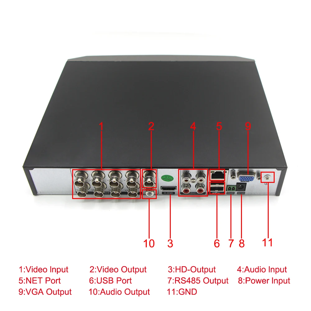 OOSSXX 8CH DVR 4.0MP HDMI CCTV Системы видео Регистраторы 8 шт. 2650*1440 безопасности