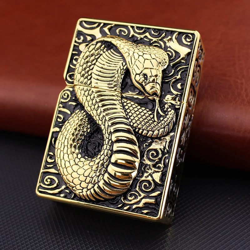 ZORRO copper kerosene lighter,Classic gasoline cigarette lighter,Big