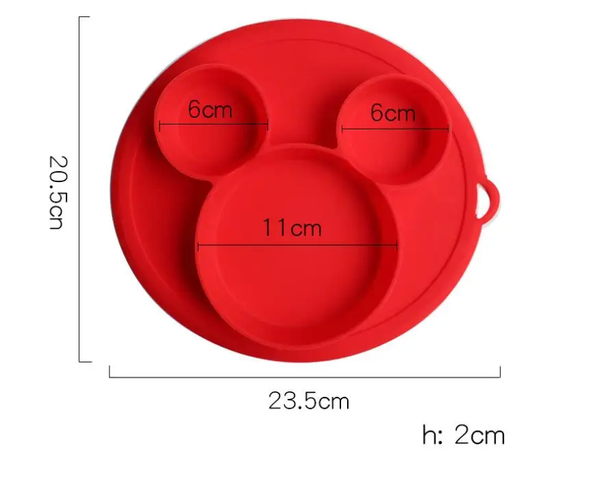 Детские миски для кормления, безопасная силиконовая обеденная тарелка без бисфенола, цельная детская посуда на присоске, тренировочная посуда для малышей, Прямая поставка