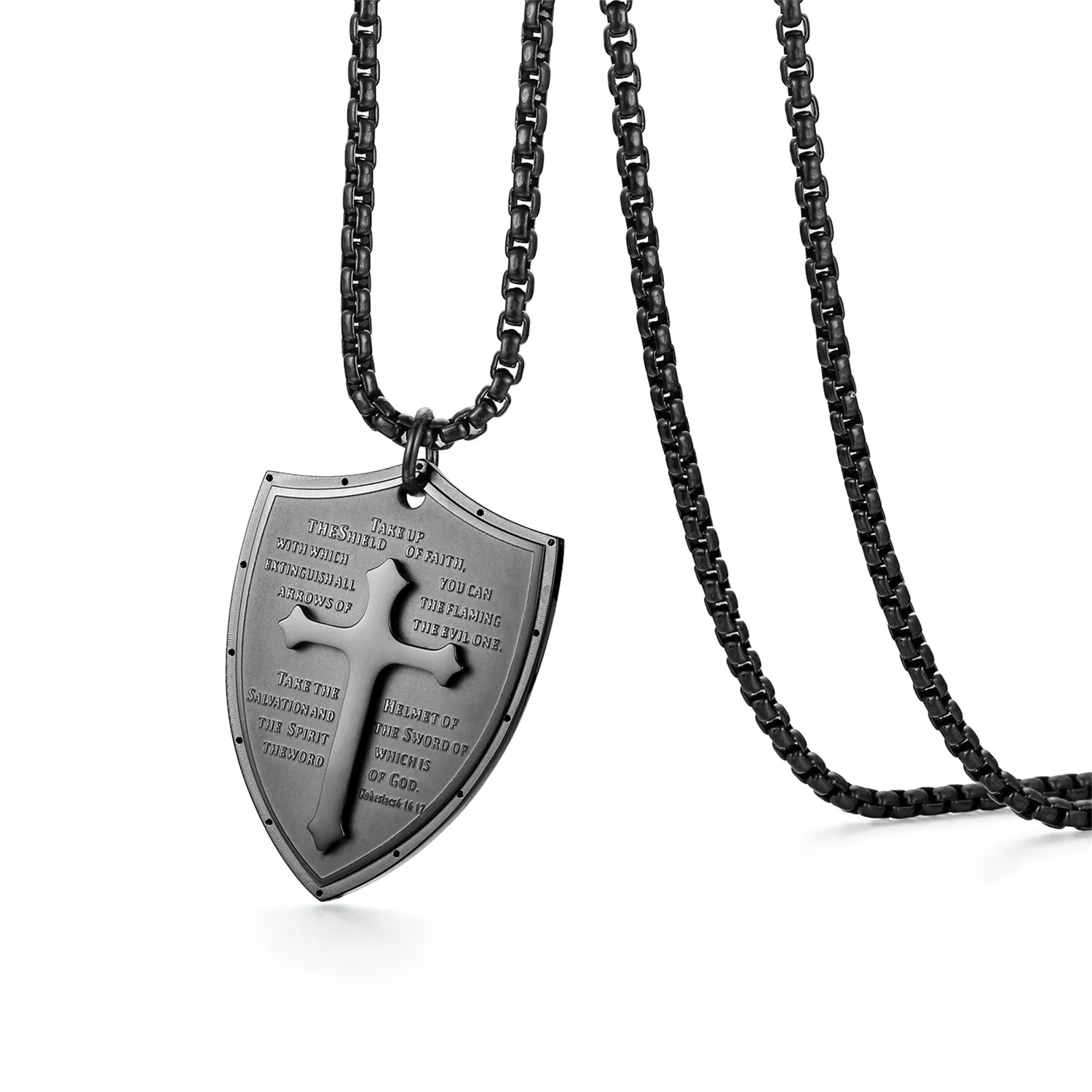 Shield cross necklace Clearance