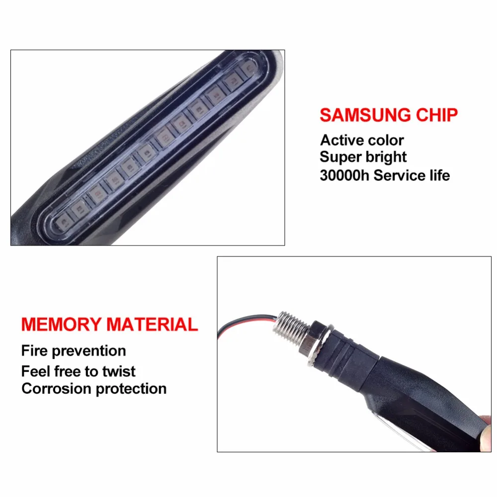 LED motorcycle Atmosphere light 10MM hole flowing water flicker led moto turn signal Indicators Blinker Flexible Bendable lamp LED motorcycle Atmosphere light 10MM hole flowing water flicker led moto turn signal Indicators Blinker Flexible Bendable lamp