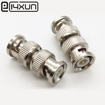 

EClyxun 2pcs BNC Male to Male Inline Coupler Coax Connector adapter Extender RG6 RG59 cctv cable connector accessories