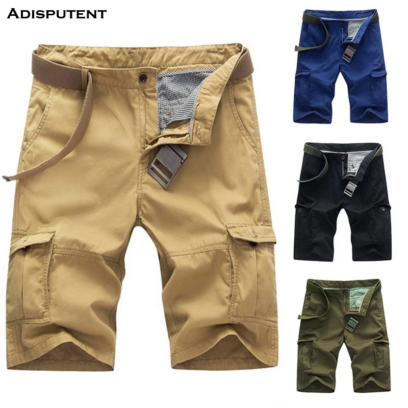 Aisputent, летние мужские спортивные шорты Карго, свободные шорты для пробежек, пробежек, тренировок, занятий спортом, много карманов, тренировки, пляжные шорты