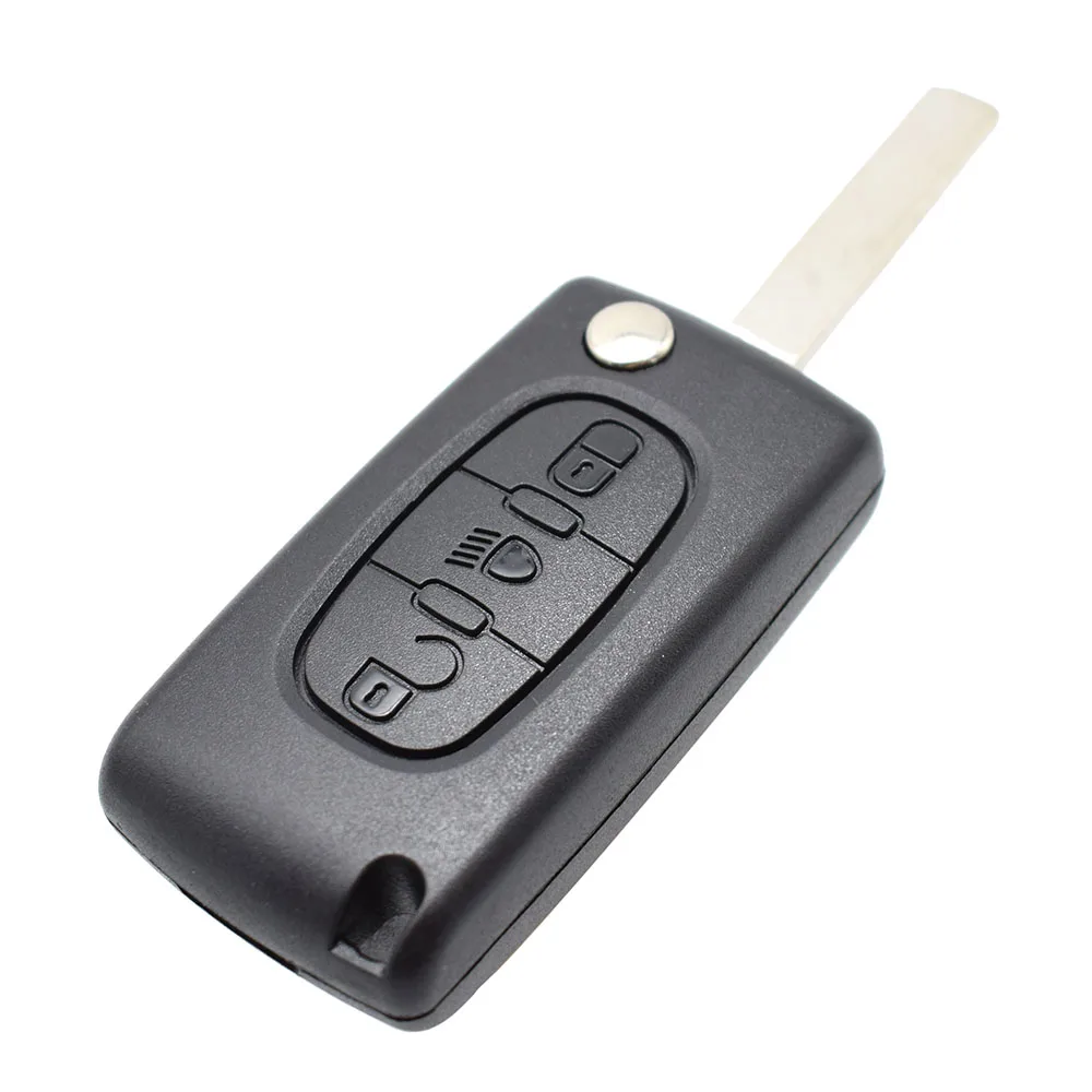 For Citroen C2 C3 C4 C5 C6 C8 Car 3 Buttons Flip Remote Key Case Cover Shell Fob VA2 Blade CE0523 Key Repair Kit