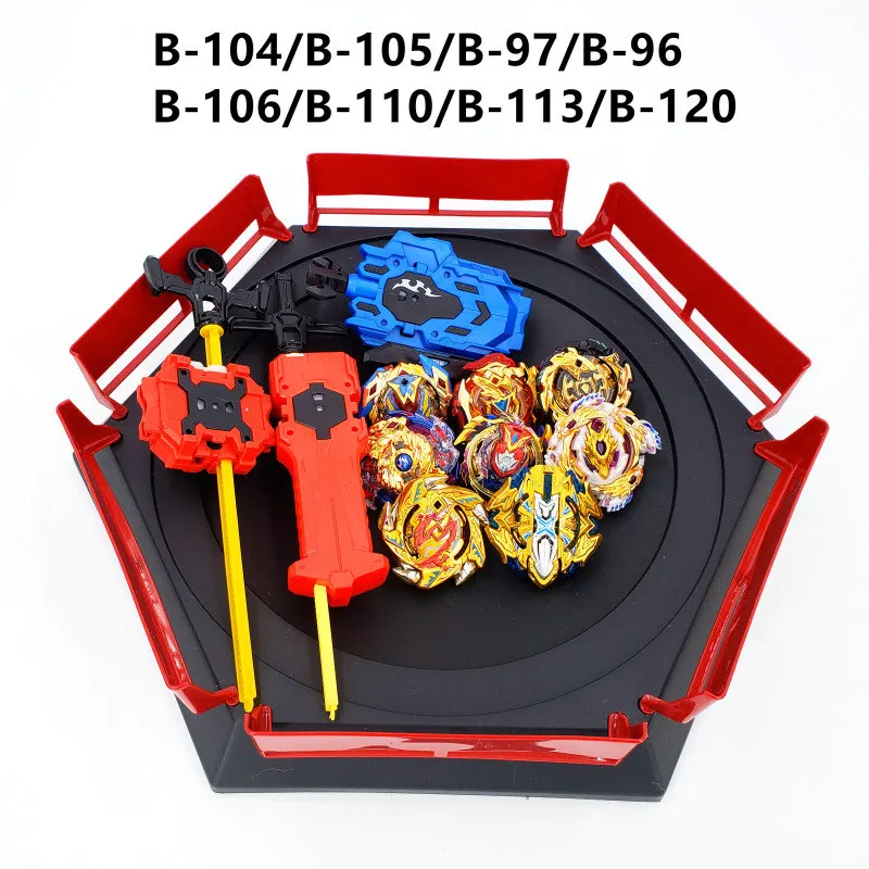 Костюм Beyblade Burst Toys B-127 B-117 B-115 bables Bayblade arena Toupie Металл Fusion Бог Прядильный механизм игрушка бейблэйд - Цвет: 8PCS -HJ-B(ZDP)