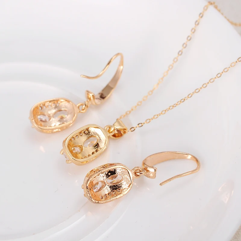2017 Dubai Italian Designers Jewelry Sets Woman Jevelri Zircon 2017 Dubai Italian Designers Jewelry Sets Woman Jevelri Zircon Necklace Earrings Online Artificial Jewellery In From Accessories