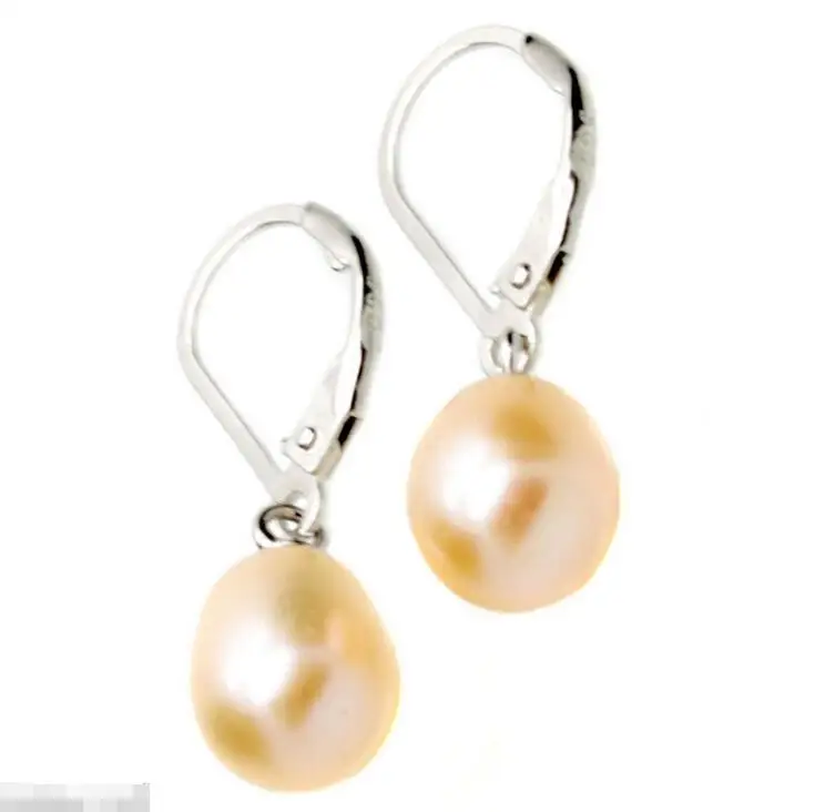 

Wholesale price 16new ^^^^pair from Handmade Natural 7-8mm Pink Freshwater Pearl Sterling Silver Earring