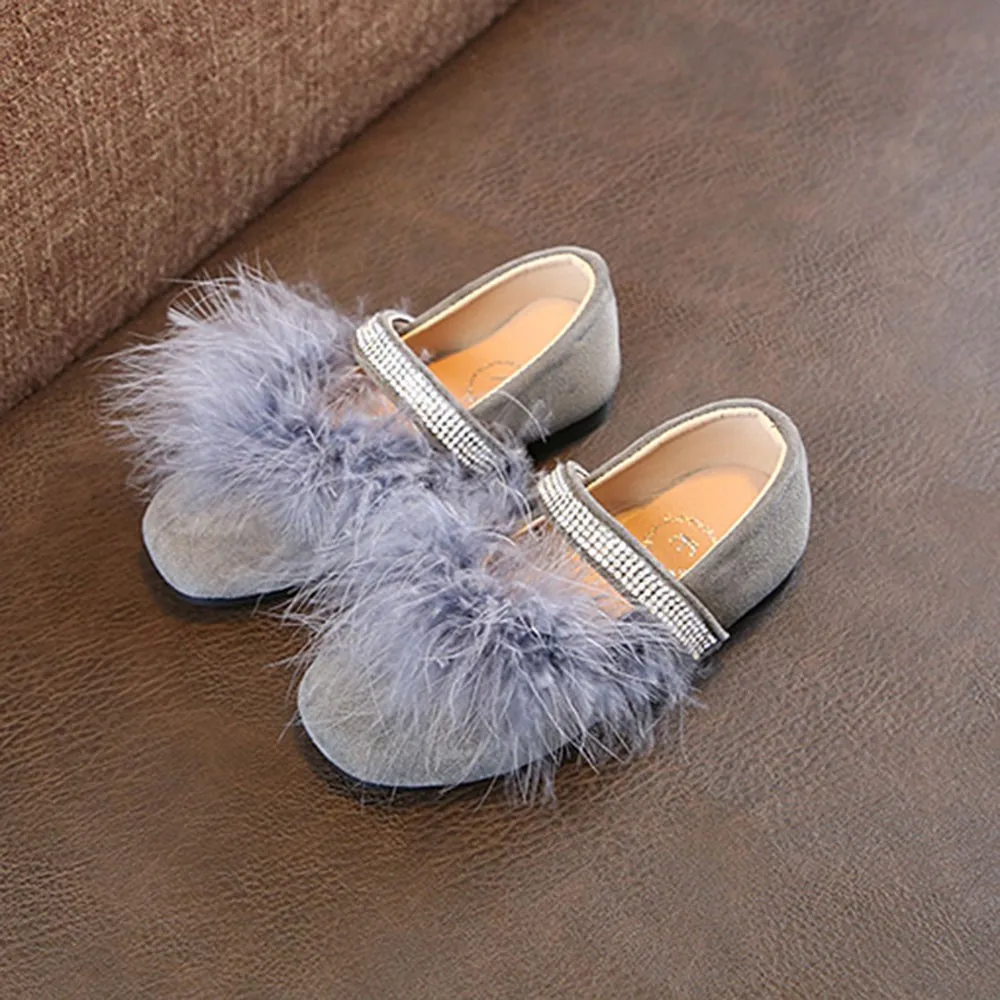 KLV; детская однотонная обувь из флока с кристаллами для маленьких девочек; повседневная обувь принцессы; обувь с Плюшевым Мехом и стразами; детская обувь для девочек