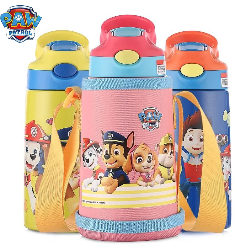 

500ML Genuine Paw Patrol 316 Stainless Steel Thermocup Children Termos Bardak Cartoon Action Figure Robot Cup Kids Favorite Gift