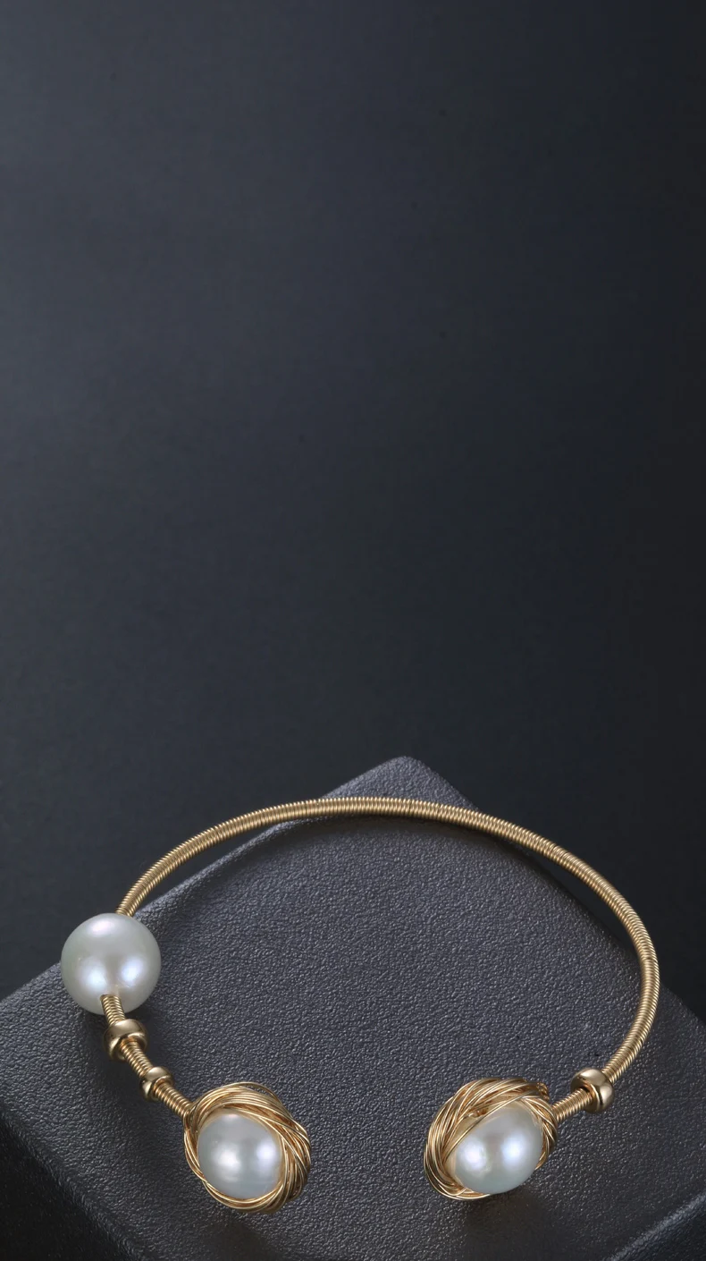 Жемчужное ювелирное изделие Nymph жемчужные браслеты барокко Jewelry Натуральный Камень Шарм Браслеты для Для женщин вечерние подарок [S314]