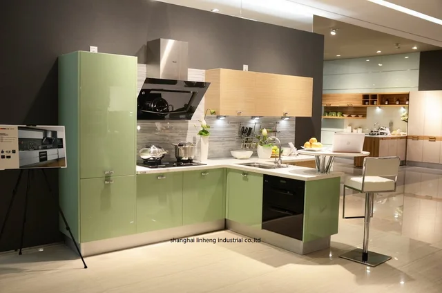 Best Offers Acrylic high gloss/lacquer Kitchen cabinet(LH-HA009) Best Offers Acrylic high gloss/lacquer Kitchen cabinet(LH-HA009)