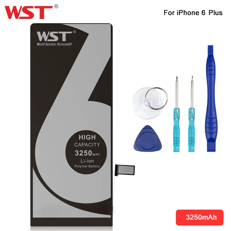

WST Brand Battery For iPhone 6 Plus Replacement Batteries for iPhone6 Plus 3250mAh Ultra High Capacity 20% Extra Capacity
