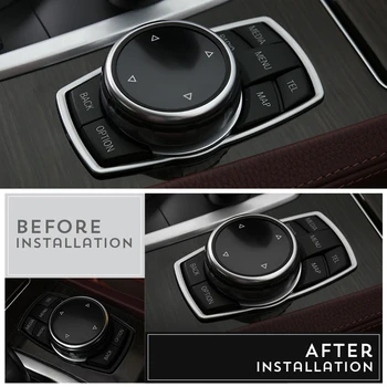 

3D Car Accessories Interior Multimedia Buttons Cover Trim For BMW 1 3 4 5 7 Series X1 X3 X4 X5 X6 E87 F20 F01 F30 F15 2013 2014