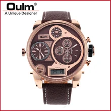 Мужские Часы Большой 9316B OULM Марка Luxury Design Армии Японии Movt кварцевые dz Часы Мужской Спорт Reloj Montres де Marque de Luxe Hombre