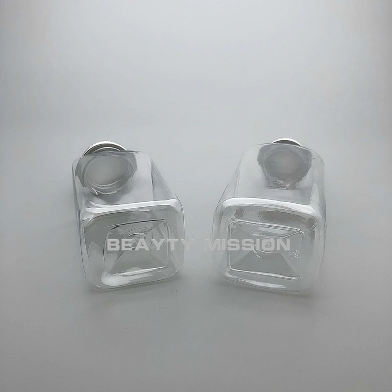 BEAUTY MISSION Clear 340 мл/400 мл 12 шт./лот пустая Квадратная бутылка для сока воды, алюминиевая крышка ПЭТ утолщение бутылки для многоразового использования