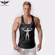2018 KORKSLORES GYMS vest Fitness Tank Top Men Stringer Golds Bodybuilding Muscle Shirt Workout Vest gyms Undershirt M L XL XXL