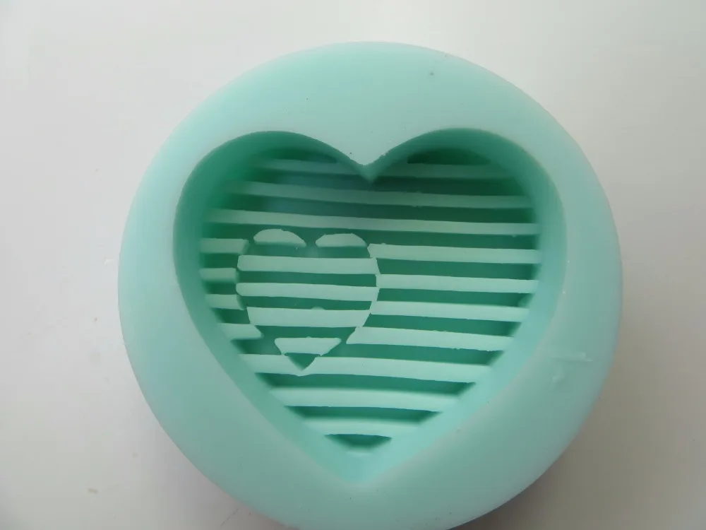 PRZY QT0071 любовь хребты Мыло Форма Сердце мыло силиконовая форма формы для свечей форма для шоколада силиконовые помадка глина формы