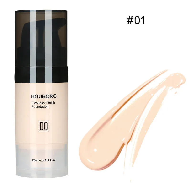 Professional Full Coverage Foundation Makeup Base Face Matte Finish Liquid Foundation Make Up Waterproof Natural Concealer Cream