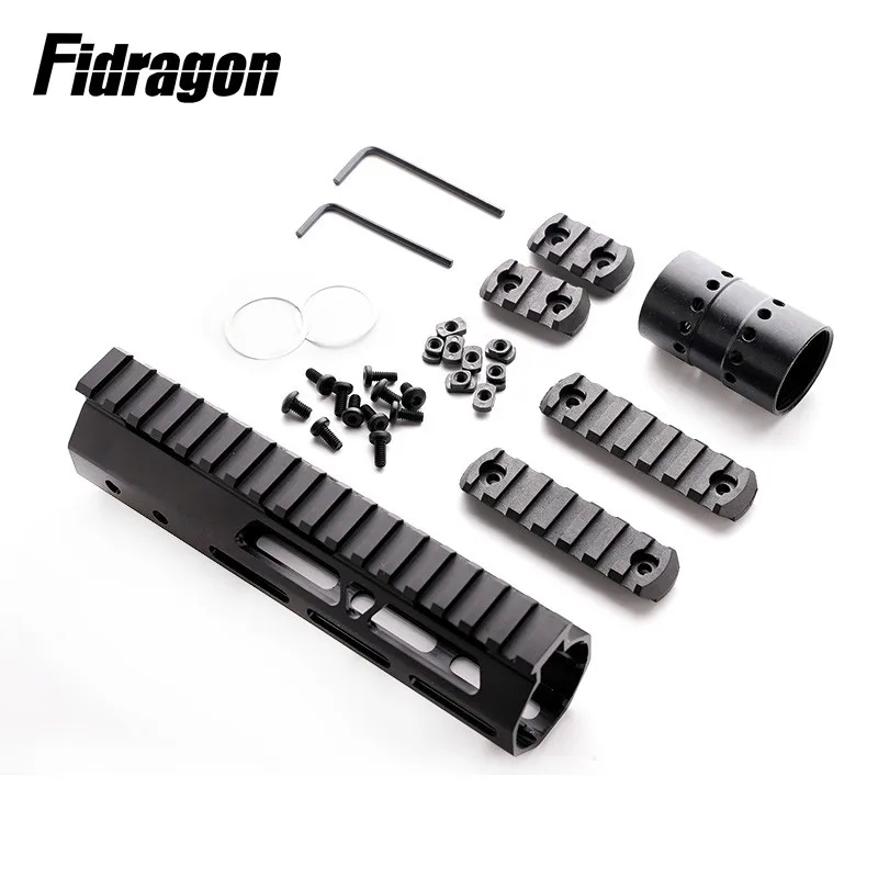 Охотничья винтовка 7 дюймов MLOK Handguard с бесплатным поплавком супер тонкий Ar15 Quad Rail