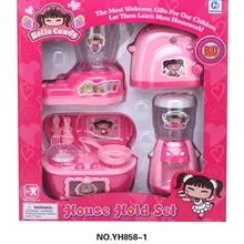 Дети учатся делать по дому Дом Кухня девочка игрушка Детский праздник подарок