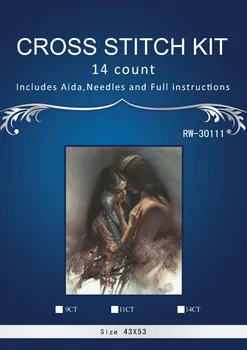 

Counted Cross Stitch 14CT Cross Stitch Set Cross-stitch Kit Embroidery Needlework SIMILAR dim anchor Lovers